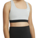 Nike Swoosh Sports Bra - Carbon Heather/White