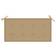 vidaXL - Stolsdyna Beige (100x50cm)