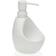 BigBuy Home Distributeur De Savon Versa Blanc Céramique ABS 9.5 x 16.5 x 11 cm