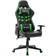 vidaXL Adjustable Armrest Artificial Leather Gaming Chair - Black/Green