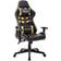 vidaXL Adjustable Armrest Artificial Leather Gaming Chair - Black/Gold