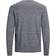 Jack & Jones V-Neck Knitted Sweater - Grey/Navy Blazer