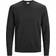 Jack & Jones V-Neck Knitted Sweater - Grey/Dark Grey Melange