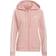 Adidas Essentials Single Jersey 3-Stripes Full-Zip Hoodie - Wonder Mauve/White