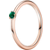 Pandora Solitaire Ring - Rose Gold/Green