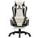 vidaXL Imitation Leather with Footrest Gaming Chair - Black/White