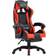 vidaXL Imitation Leather with Footrest Gaming Chair - Black/Red