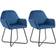 vidaXL Velvet 2-pack Kitchen Chair 84cm 2pcs