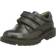 Geox Boys Shaylax Double Row Leather School Shoes - Black