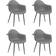 vidaXL - Kitchen Chair 84cm 4pcs