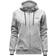 EQPE Slack Zip Hoodie W - Grey Melange