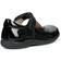 Geox Girls Naimara T-Bar Leather Ballerina Flats - Black Patent