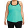 Nike Dri-FIT One Elastika Standard Fit Tank Top Women - Washed Teal/White