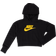 Nike Girl's Sportswear Club Cropped Hoodie - Black (DC7210-011)