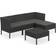 vidaXL 3094376 Lounge-Set, Tisch einschl. 3 Sofas