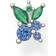 Thomas Sabo Blueberry Single Ear Stud - Silver/Green/Dark Blue