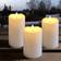 Veli Line 3D Flame White LED-ljus 15cm 3st