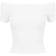 Urban Classics Ladies Off Shoulder Rib Tee - White