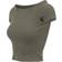 Urban Classics Ladies Off Shoulder Rib Tee - Olive