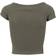 Urban Classics Ladies Off Shoulder Rib Tee - Olive