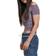 Urban Classics Ladies Off Shoulder Rib Tee - Dusty Purple