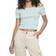 Urban Classics Ladies Off Shoulder Rib Tee - Sea Blue