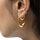 Monica Vinader Gold Deia Huggie Earrings