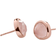 Monica Vinader Siren Stud Earrings - Rose Gold/Quartz