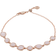 Monica Vinader Rose Gold Siren Mini Nugget Cluster Bracelet Rose Quartz