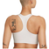 Nike Dri-FIT Swoosh Seamless Medium-Support Sports Bra - Summit White/Black