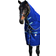 Horseware Rambo Plus Vari-Layer Manta de establo con cuello desmontable, 450g, Dark Blue/Dark Blue/White