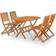 vidaXL 3086998 Set da pranzo per patio, 1 Tavolo incluso 4 Sedie