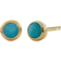 Monica Vinader Gold Mini Gem Stud Earrings Turquoise