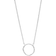 Monica Vinader Riva Circle Necklace - Sterling Silver/Diamond