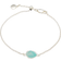 Monica Vinader Siren Fine Chain Bracelet - Silver/Amazonite