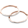 Monica Vinader Riva Medium Hoop Earrings - Rose Gold/Diamond