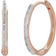 Monica Vinader Riva Medium Hoop Earrings - Rose Gold/Diamond