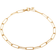 Monica Vinader Gold Alta Textured Chain Bracelet