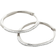 Monica Vinader Riva Medium Hoop Earrings - Silver/Diamond