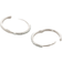 Monica Vinader Riva Small Hoop Earrings - Silver/Diamonds