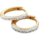 Monica Vinader Gold Riva Diamond Mini Huggie Earrings Diamond