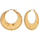 Monica Vinader Deia Beaded Large Hoops - Gold