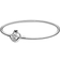 Pandora Disney Alice in Wonderland Cheshire Cat Clasp Moments Bangle - Silver