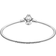 Pandora Disney Alice in Wonderland Cheshire Cat Clasp Moments Bangle - Silver