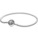 Pandora Moments Halo Snake Chain Bracelet - Silver/Transparent