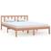 vidaXL Solid Pine 69.5cm Sengeramme 135x190cm
