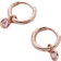 Monica Vinader Rose Gold Mini Gem Huggie Earrings Pink Tourmaline