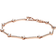 Pandora Sparkling Pavé Bars Bracelet - Rose Gold/Transparent