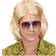 Widmann 70-tals Dandy Blond Perukset med Mustasch