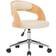 vidaXL Comedor Giratoria De Madera Curvada Cuero Sintético Blanco Silla de Cocina 74.5cm